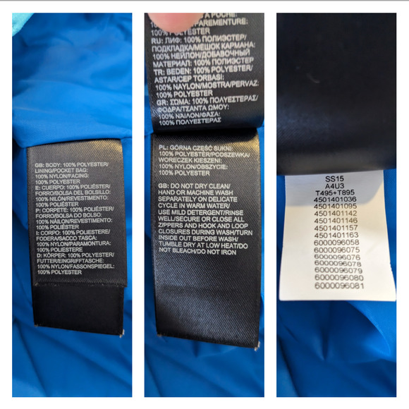 THE NORTH FACE Women's Triclimate 2 in 1 Blue Jacket size Medium NL29797 - Picture 7 of 12